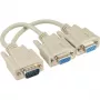 InLine VGA Y kábel HD15 konektor samec / 2x HD15 konektor samica 0,2 m
