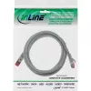 InLine patch kábel S/FTP PiMF Cat.6 250MHz medený bezhalogénový sivý 1 m