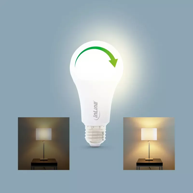 InLine SmartHome LED žiarovka RGB E27, 900LM