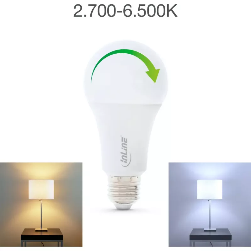InLine SmartHome LED žiarovka RGB E27, 900LM