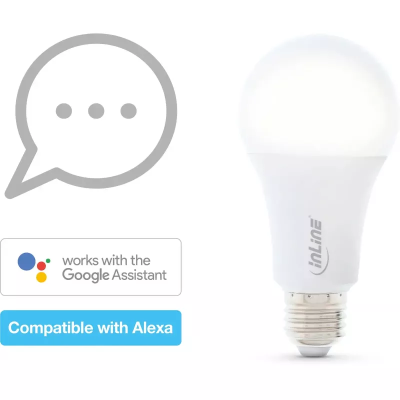 InLine SmartHome LED žiarovka RGB E27, 900LM
