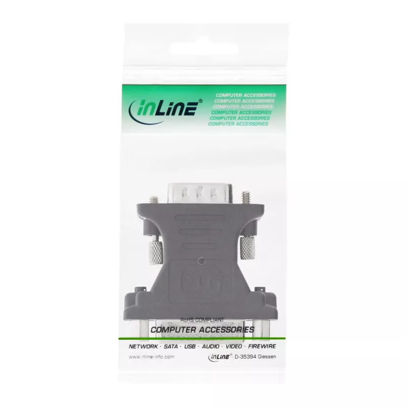 InLine DVI-A adaptér DVI 24+5 konektor samica / HD15 konektor samec