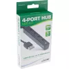 InLine USB 2.0 4-port hub, USB-A konektor samec na 4x USB-A konektor samica, kábel 15cm