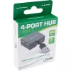 InLine USB 2.0 4-port hub, USB-A konektor samec na 4x USB-A konektor samica, kábel 4cm