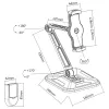 InLine držiak tabletu na nástennú alebo stolovú montáž, univerzálny pre 4,7