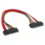 InLine SATA dátový a napájací kábel SATA 6Gb/s konektor samec / konektor samica 0,30m