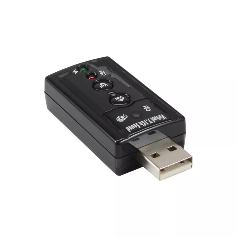 USB zvuková karta InLine 33051C s virtuálnym 7.1-surround zvukom
