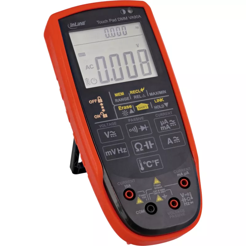 InLine 43127 multimeter s touchpadom a podsvietenou obrazovkou, CAT III/CAT IV