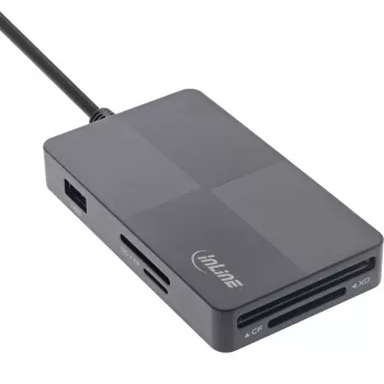 InLine 66772F Čítačka kariet USB sivá