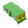 Glasfaser-Adapter InLine 89989O LC/LC SM konektor samica/konektor samica zelená