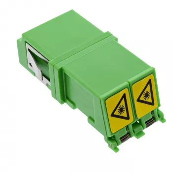 Glasfaser-Adapter InLine 89989O LC/LC SM konektor samica/konektor samica zelená