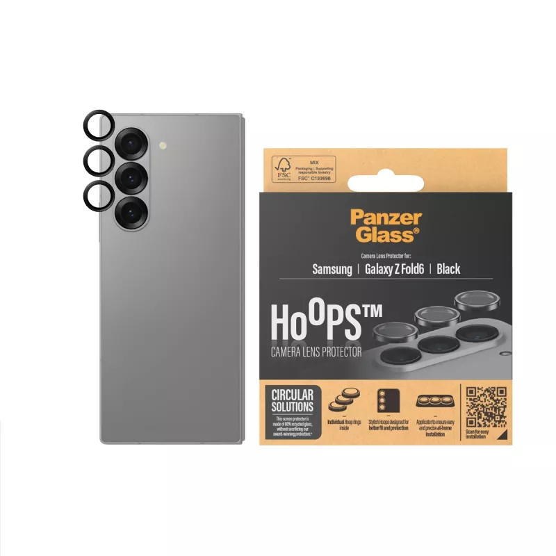 PanzerGlass ® Hoops® ochrana kamery čierna Samsung Galaxy Z Fold6
