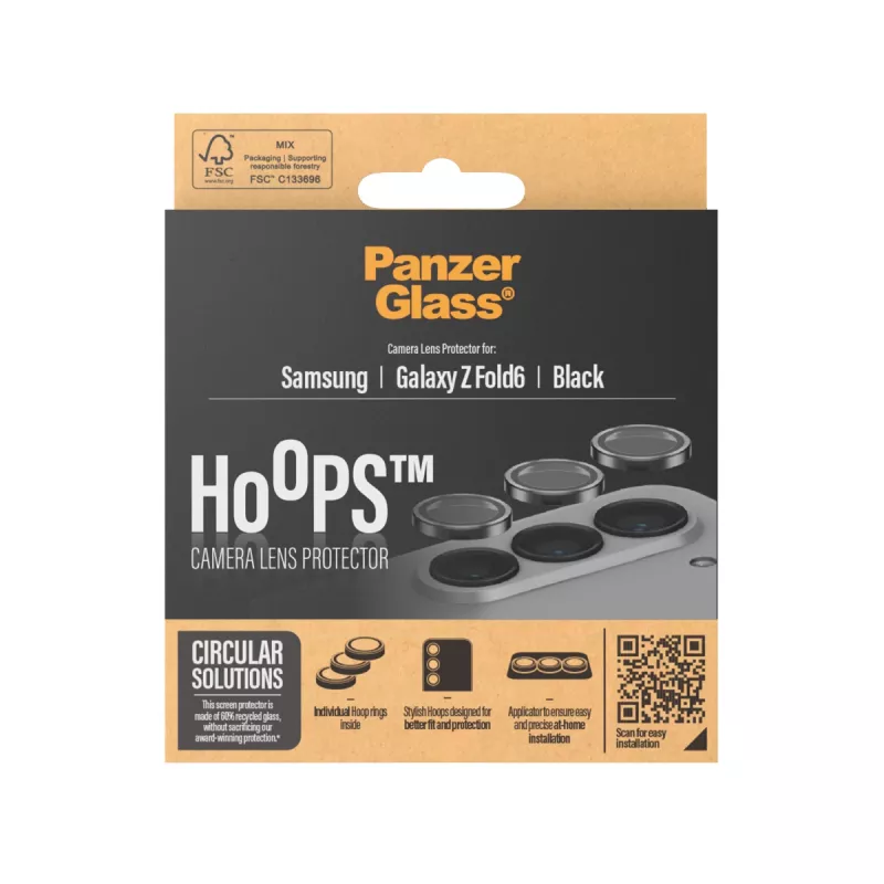 PanzerGlass ® Hoops® ochrana kamery čierna Samsung Galaxy Z Fold6