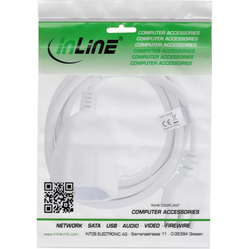 InLine 16405I predlžovací kábel 5 m 1 AC výstup interiér biely