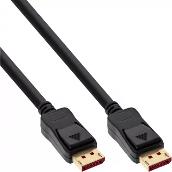 InLine B-15301 Bulk-Pack 60 káblov DisplayPort 1.4, čierny, pozlátený, 1 m