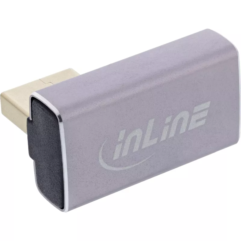 DisplayPort prepínač InLine 17291I sivý čierny pozlátený