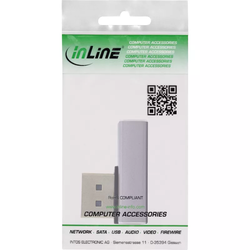 DisplayPort prepínač InLine 17291I sivý čierny pozlátený