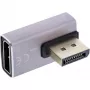 DisplayPort gender changer InLine 17291H sivý čierny pozlátený