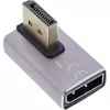 DisplayPort gender changer InLine 17291H sivý čierny pozlátený