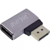 InLine 17291D kábel gender changer DisplayPort sivý, čierny