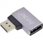 InLine 17291E Káblový gender changer DisplayPort sivá, čierna
