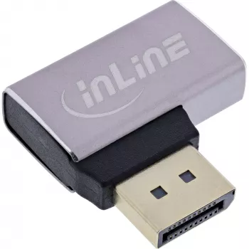 InLine 17291E Káblový gender changer DisplayPort sivá, čierna