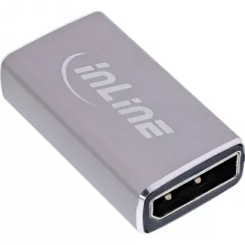 DisplayPort gender changer InLine 17291A sivá pozlátená