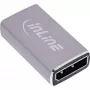 DisplayPort gender changer InLine 17291A sivá pozlátená