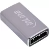DisplayPort gender changer InLine 17291A sivá pozlátená