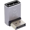 InLine 17291F Adaptér DisplayPort 1.4, samec/samica, 90 stupňov nadol, 8K