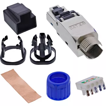 Sieťový kábel InLine 76204D RJ-45 / LSA konektor samec rovný 8,5 mm