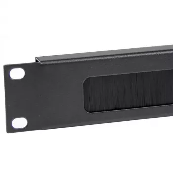 StarTech.com 1U High-density Brush Strip panel na manažment káblov, spoľahlivé horizontálne oceľové vedenie káblov pre dátové centrá