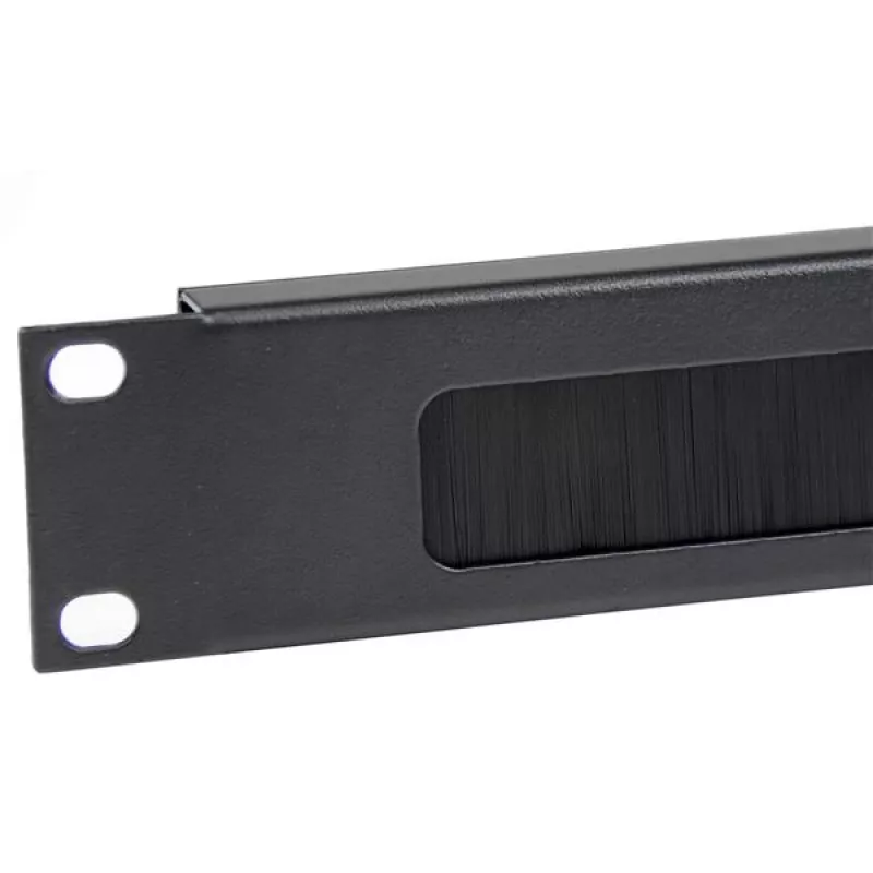 StarTech.com 1U High-density Brush Strip panel na manažment káblov, spoľahlivé horizontálne oceľové vedenie káblov pre dátové centrá