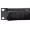 StarTech.com 1U High-density Brush Strip panel na manažment káblov, spoľahlivé horizontálne oceľové vedenie káblov pre dátové centrá