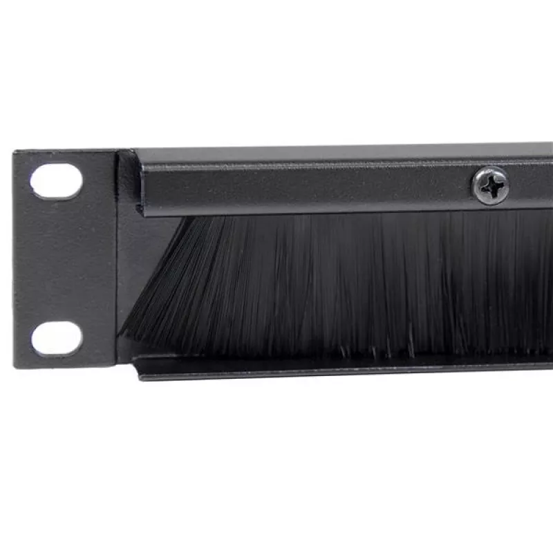 StarTech.com 1U High-density Brush Strip panel na manažment káblov, spoľahlivé horizontálne oceľové vedenie káblov pre dátové centrá