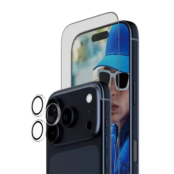 PanzerGlass 2-in-1 Essentials Bundle iPhone 17 Pro odolný proti poškriabaniu a nárazom