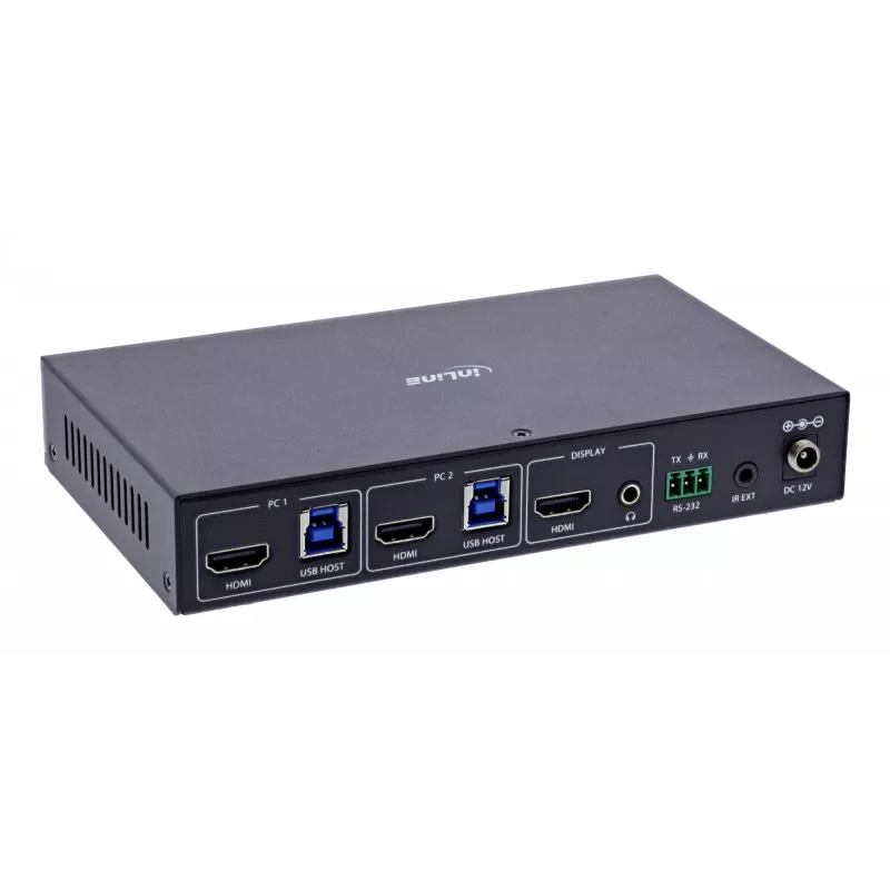 InLine 57885C KVM switch rackmontáž čierna