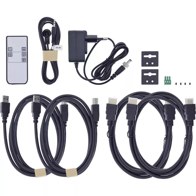 InLine 57885C KVM switch rackmontáž čierna