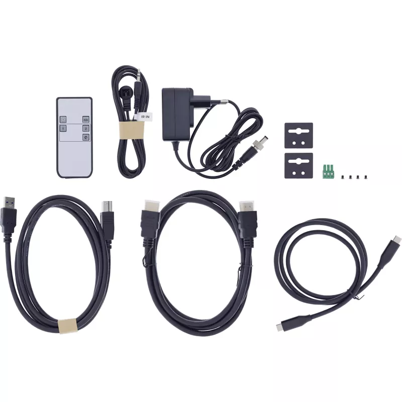 InLine 57885E KVM prepínač, 2-cestný, HDMI a USB-C, 4K60Hz