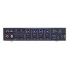 InLine 57885I KVM prepínač, 4-cestný, HDMI, 4K60Hz, multiviewer, USB hub, čierny