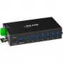InLine 35396B rozbočovač USB 3.2 Gen 1 (3.1 Gen 1) Type-B 5000 Mbit/s čierny