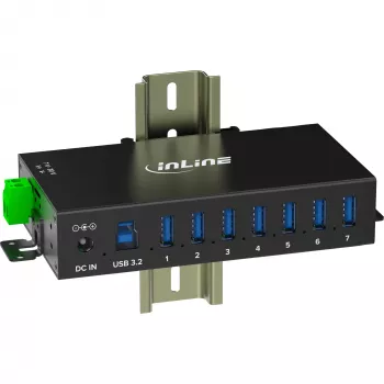 InLine 35396B rozbočovač USB 3.2 Gen 1 (3.1 Gen 1) Type-B 5000 Mbit/s čierny