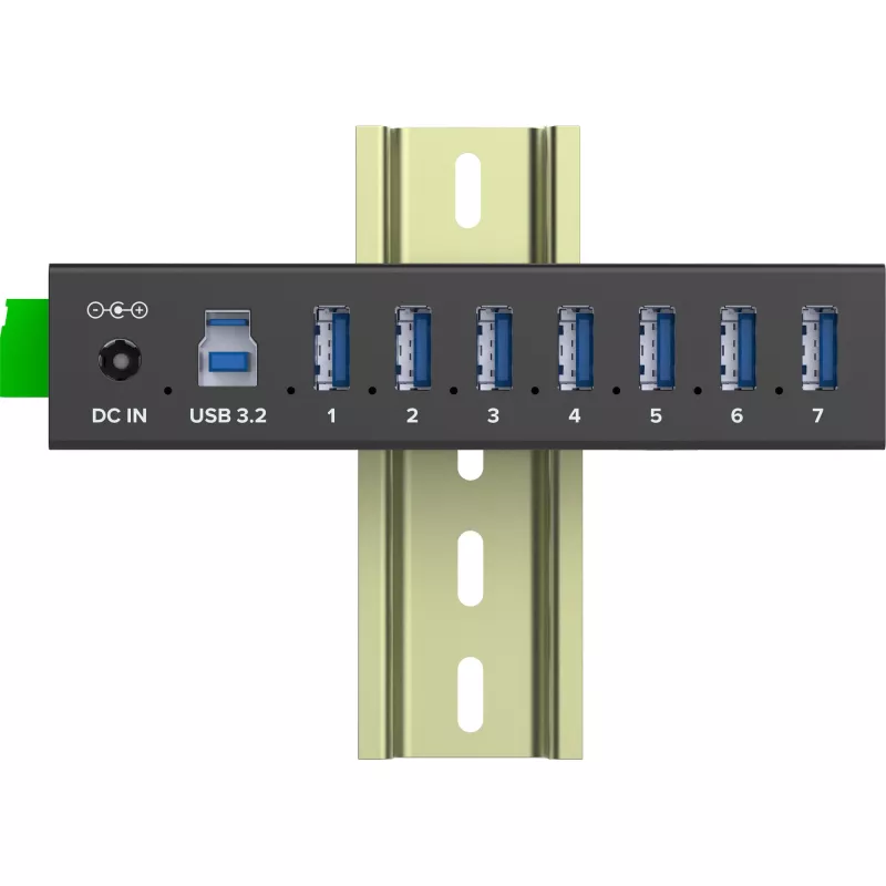 InLine 35396B rozbočovač USB 3.2 Gen 1 (3.1 Gen 1) Type-B 5000 Mbit/s čierny