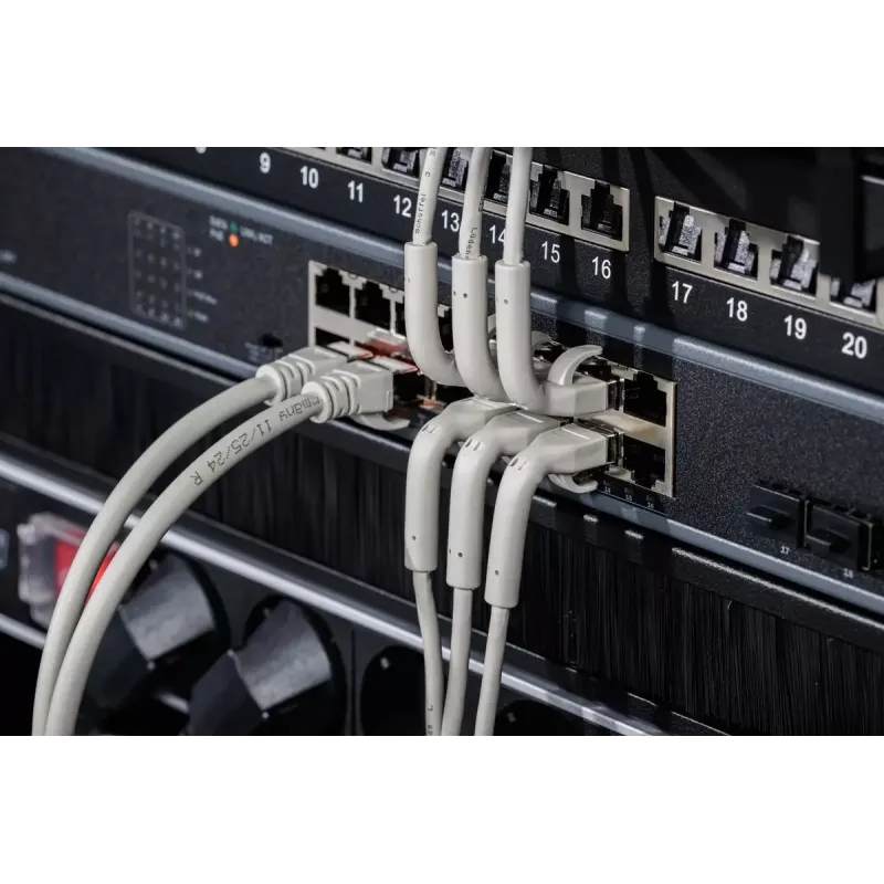 Digitus CAT 6A F-FTP ohybný patch kábel meď 1,5m sivý