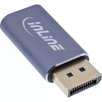 InLine 64107I video kábel adaptér USB Type-C DisplayPort sivý