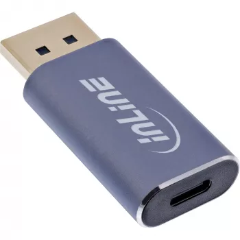 InLine 64107I video kábel adaptér USB Type-C DisplayPort sivý