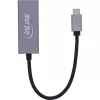 InLine 33380Q RJ-45 adaptér USB Type-C konektor samec 1 Gbit/s sivý