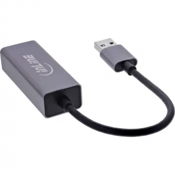 InLine 33380P rozhranie karty/adaptér RJ-45 USB Type-A konektor samec 1 Gbit/s