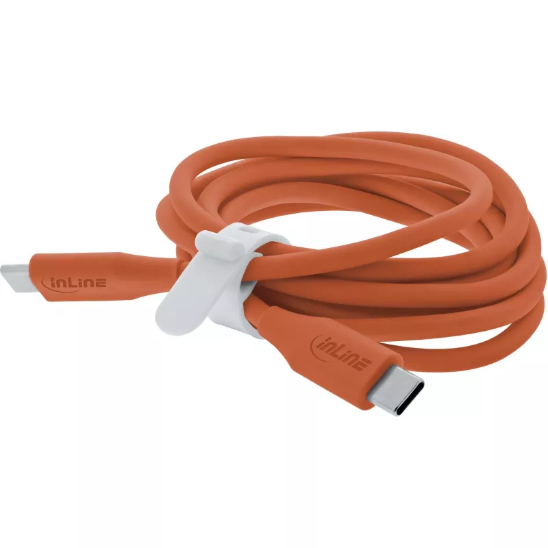 USB kábel InLine 35892O 2 m USB-C oranžový USB 2.0 0,48 Gbit/s