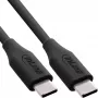 InLine 35892 kábel USB-C na USB-C, USB 2.0, 480 Mbit/s, rýchle nabíjanie 100 W, silikónový, 2 m, Black Cookie čierny